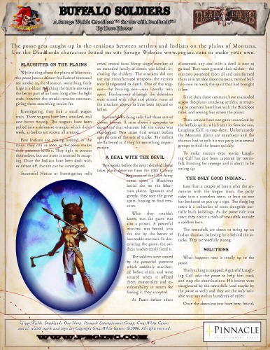 ﻿Savage Worlds: Deadlands: Buffalo Soldiers