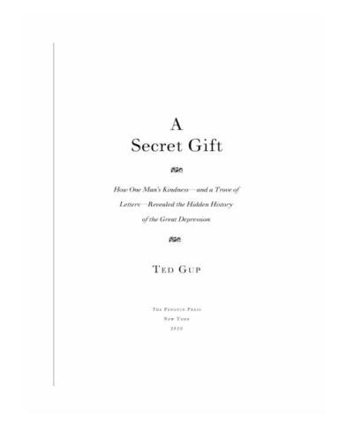 ﻿یک هدیه مخفی: چگونه مهربانی یک مرد - و گنجینه ای از نامه ها - تاریخ پنهان رکود بزرگ را آشکار کرد