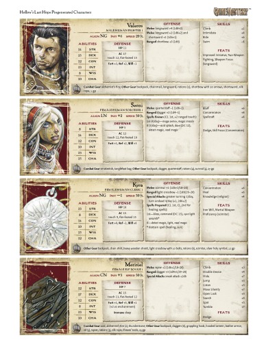 ﻿Pathfinder: Gamemastery Module D0: آخرین شخصیت های Holow Hope Hollow