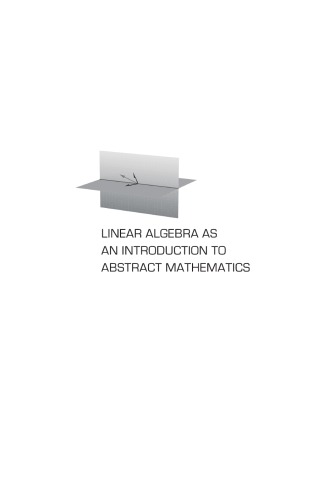 ﻿جبر خطی به عنوان مقدمه ای بر ریاضیات انتزاعی