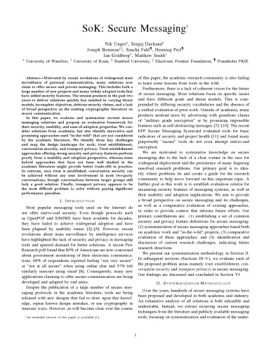 ﻿SoK: پیام رسانی ایمن