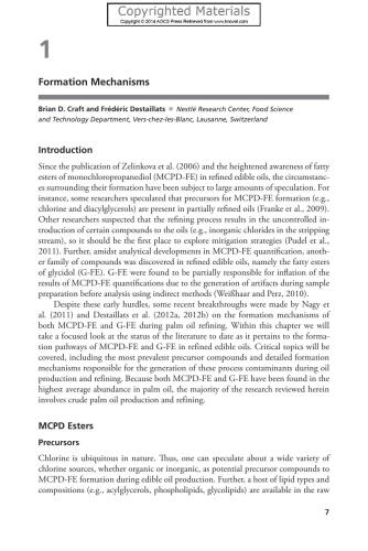 ﻿فرآوری آلاینده ها در روغن های خوراکی: MCPD و گلیسیدیل استرها