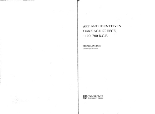 هنر و هویت در تاریکی یونان