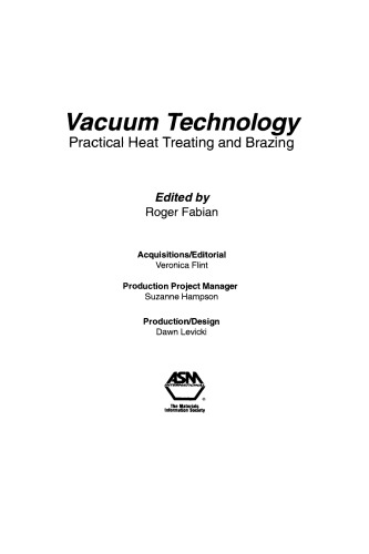 تکنولوژی خلاء: حرارتی عمل عملی و ریختن (06091)