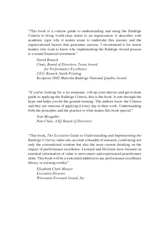 ﻿راهنمای اجرایی درک و اجرای معیارهای بالدریج: بهبود درآمد و ایجاد تعالی سازمانی