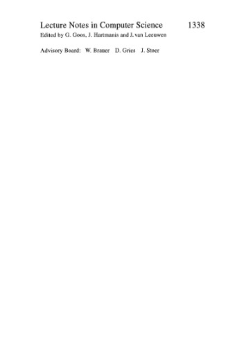 ﻿SOFSEM'97: تئوری و عمل انفورماتیک: بیست و چهارمین سمینار روندهای فعلی در نظریه و عمل انفورماتیک Milovy، جمهوری چک، 22-29 نوامبر 1997 مجموعه مقالات