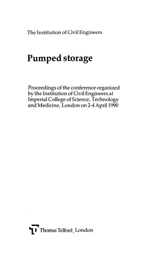 ﻿ذخیره سازی پمپ شده: مجموعه مقالات کنفرانس