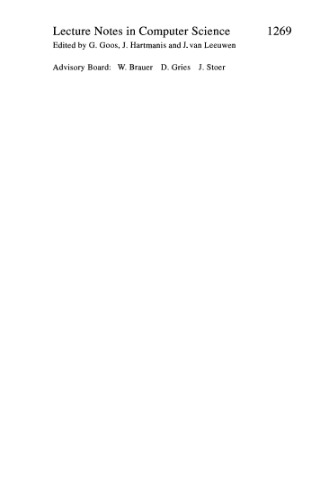 ﻿تکنیک های تصادفی سازی و تقریب در علوم کامپیوتر: کارگاه بین المللی RANDOM'97 بولونیا، ایتالیا، 11–12 ژوئیه، 1997 مجموعه مقالات