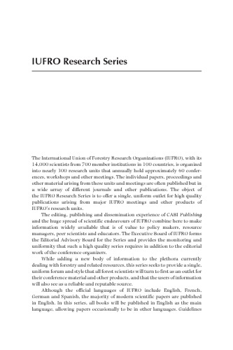 تاریخچه جنگل: مطالعات بین المللی درباره تغییر اقتصادی و اقتصادی اکوسیستم جنگل. گزارش شماره 2 گروه ویژه IUFRO در مورد تغییر محیط
