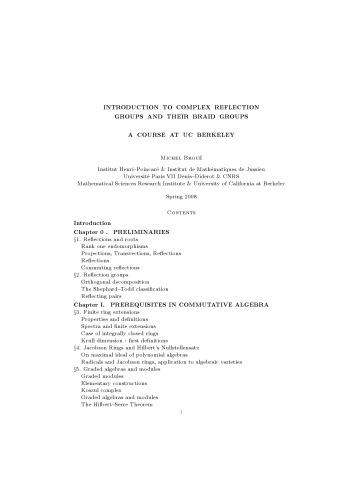 ﻿مقدمه ای بر گروه های انعکاسی پیچیده و گروه های بافته آنها [یادداشت های سخنرانی]