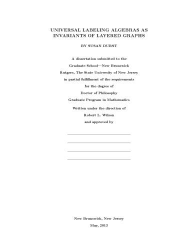 ﻿جبرهای برچسب گذاری جهانی به عنوان تغییرات نمودارهای لایه ای [پایان نامه دکتری]