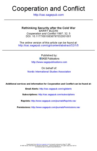 ﻿بازنگری در امنیت پس از جنگ سرد