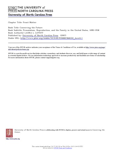 ﻿درک آینده پروناتالیسم، تولید مثل و خانواده