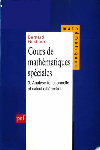 ﻿دوره ویژه ریاضیات ، جلد 3: تجزیه و تحلیل عملکرد و حساب دیفرانسیل