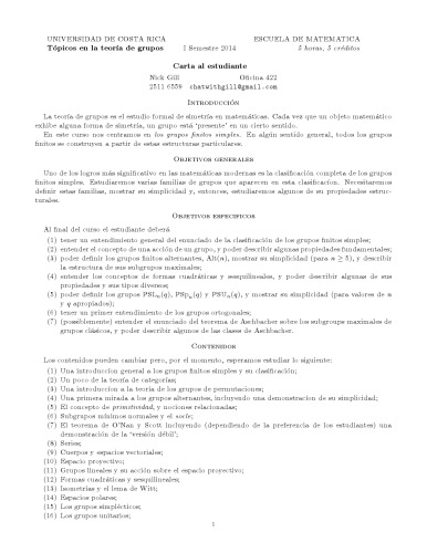 ﻿موضوعات در نظریه گروه [یادداشت های سخنرانی]