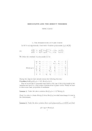 ﻿نتایج و قضیه بزوت [یادداشت های توضیحی]