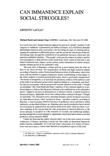 ﻿آیا ماندگاری می تواند مبارزات اجتماعی را توضیح دهد؟