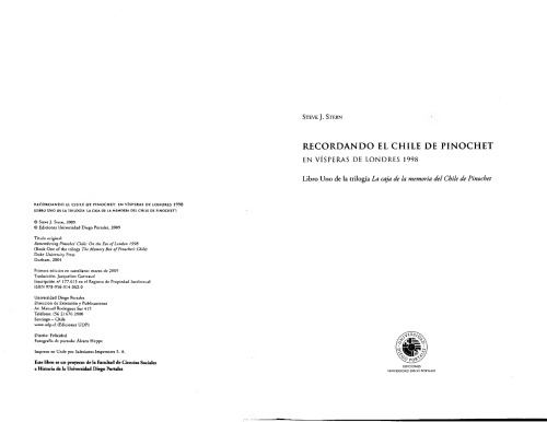 ﻿به یاد شیلی پینوشه. در آستانه لندن 1998