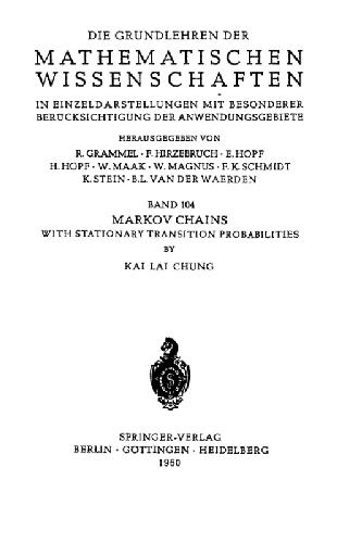 زنجیره مارکوف با احتمالات انتقال ثابت