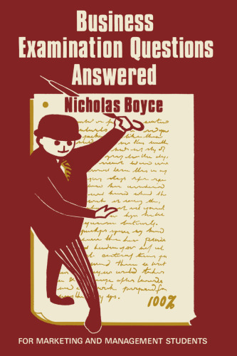 ﻿پاسخ سوالات آزمون تجارت: برای دانشجویان بازاریابی و مدیریت