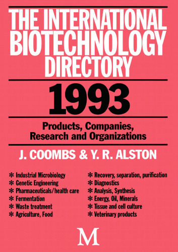 ﻿فهرست بین المللی بیوتکنولوژی 1993: محصولات، شرکت ها، تحقیقات و سازمان ها