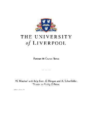 دوره 5 روزه Fortran 90