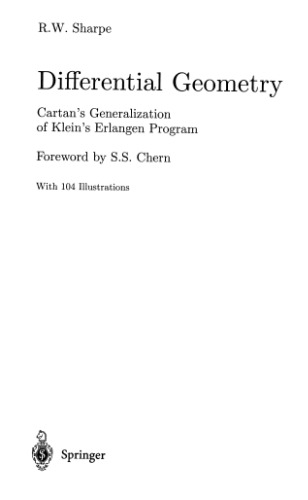 هندسه افتراقی: تعمیم کارتان از برنامه ارلانگن کلاین