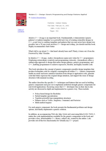 ﻿طراحی مدرن C: برنامه‌نویسی عمومی و الگوهای طراحی اعمال شده