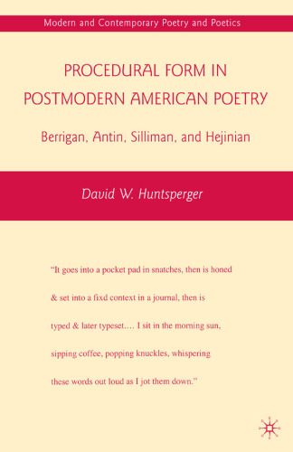 ﻿فرم رویه در شعر پست مدرن آمریکا: بریگان، آنتین، سیلیمن و هجینیان