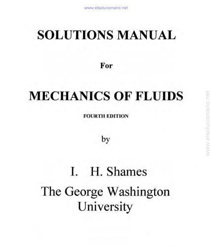 ﻿کتابچه راهنمای محلول مکانیک سیالات