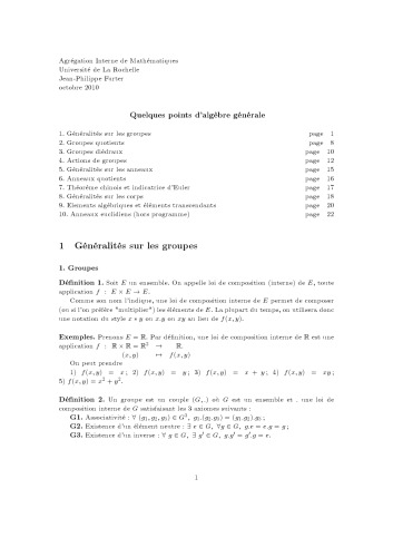 ﻿برخی از نکات جبر عمومی