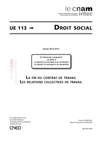 ﻿UE 113 Social Law Series 3
