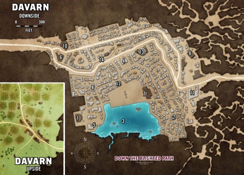 ﻿ماژول Pathfinder: Down the Blighted Path - Poster Maps