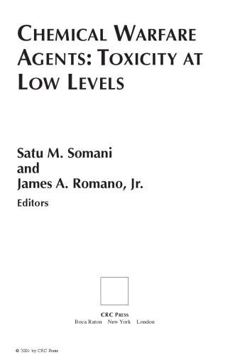 ﻿عوامل جنگ شیمیایی: سمیت در سطوح پایین