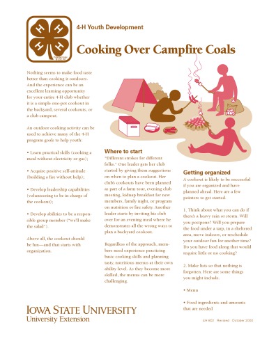 ﻿آشپزی روی زغال های آتش کمپ