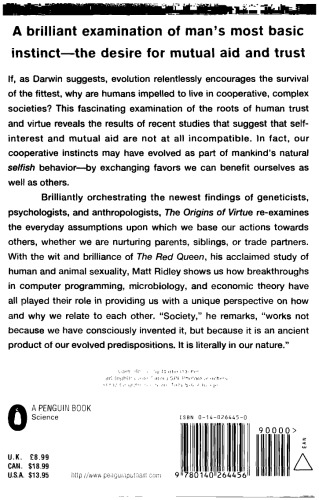 ﻿منشأ فضیلت: غرایز انسانی و تکامل همکاری