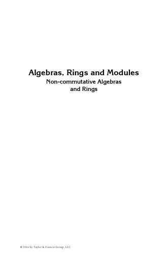 ﻿جبرها، حلقه‌ها و ماژول‌ها: جبرها و حلقه‌های غیرقابل تعویض