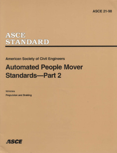 ﻿Automated People Mover Standards Pt. 1
