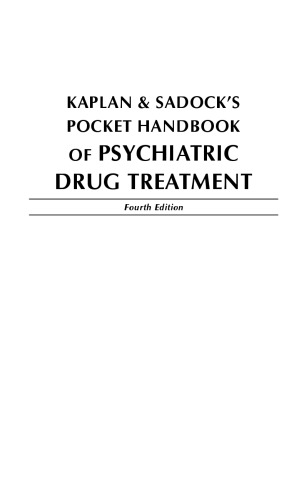 ﻿کتاب جیبی Kaplan & Sadock در مورد درمان دارویی روانپزشکی