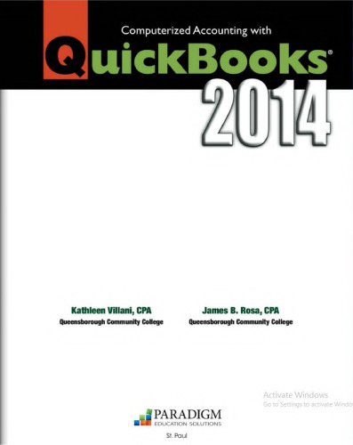 ﻿حسابداری کامپیوتری با Quickbooks 2014