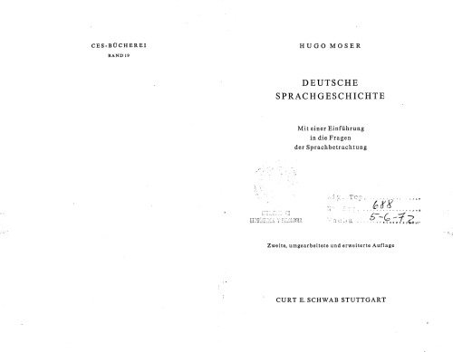 ﻿تاریخچه زبان آلمانی با مقدمه ای بر سوالات تحلیل زبان.