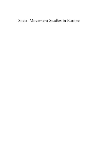 ﻿مطالعات جنبش اجتماعی در اروپا: وضعیت هنر