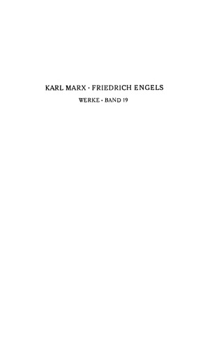 ﻿Marx-Enges-Werke (MEW) - جلد 19 (مارس 1875 - مه 1883)