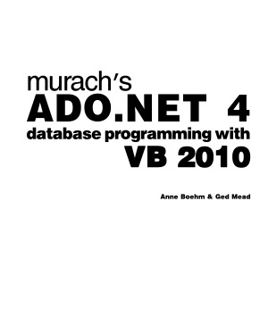 ﻿برنامه نویسی پایگاه داده Murach’s ADO.NET 4 با VB 2010