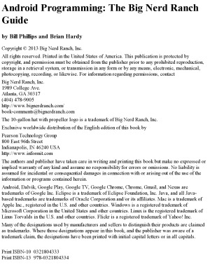 ﻿برنامه نویسی اندروید Big Nerd Ranch Guide