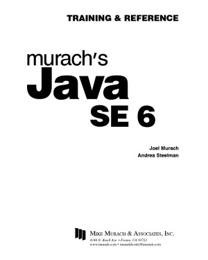 ﻿Murach’s Java SE 6