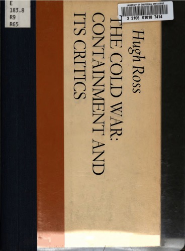 ﻿جنگ سرد: مهار و منتقدان آن