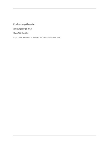 ﻿تئوری کدگذاری: یادداشت های سخنرانی 2010