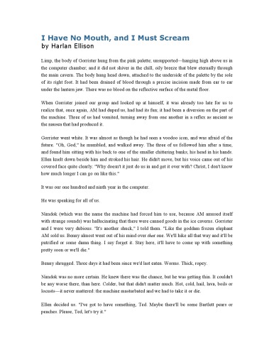 ﻿من دهان ندارم و باید فریاد بزنم