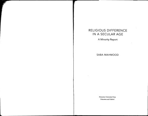 ﻿تفاوت مذهبی در عصر سکولار: گزارش اقلیت